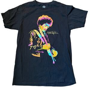 Authentic Jimi Hendrix Pop Art Men's MD Chuck Boyd Photo Graphic T-shirt